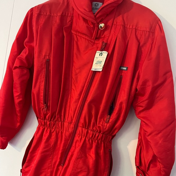COLMAR Sportswear Red Snowsuit Vintage Made In Italy Size Large USA 8 - Picture 9 of 16